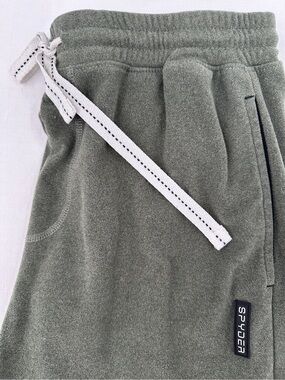 Spyder Men’s Olive Fleece Sweatpants Lounge Athletic Straight Leg Soft Medium